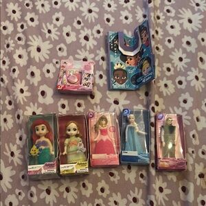 Disney Princess Mini Doll Collection - Pink, Blue, Green